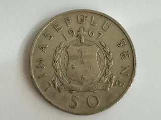 50 Sene 1967 Samoa - Low Mintage