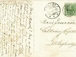 Bøvlingbjerg, stj.stempel 1912