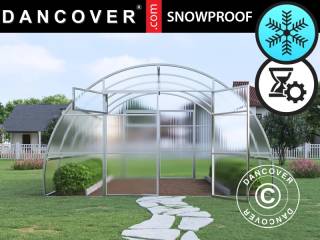 Drivhus polycarbonat, Strong NOVA 16m², 4x4m, Sølv