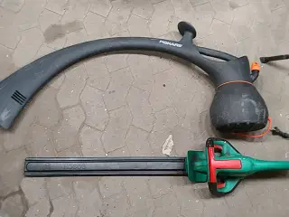 Bosch el hækkeklipper samt løvblæser