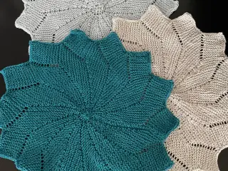 Karklude / vaskeklude i flot stjerne form