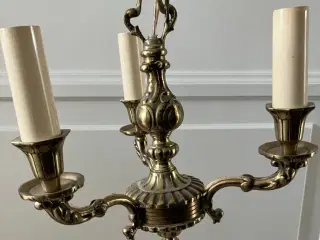 3-armet messing lysekrone