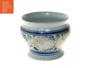 Dekorativ og smuk vase med blomstermønster (str. Ø 17,5x14 cm)