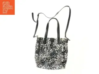 Leopardmønstret skuldertaske (str. 35x35 cm)