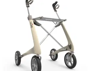 Rollator - ByACRE Carbon Ultralight - Cremehvid - WIDE/KOMFORT