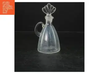 Glasflaske med låg (str. 16 cm)