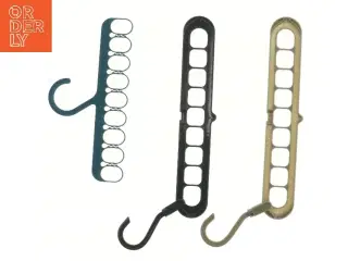 Sæt med 3 multifunktionelle tøjbøjler (str. 33,5 cm)