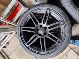 19" alufælge med dæk