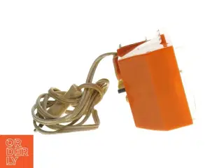 Vintage orange Vækkeur fra Metamec (str. 14x8x6 cm)
