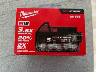 Milwaukee 5 ah batterier