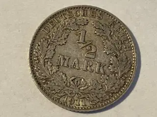 1/2 Mark 1911 Germany