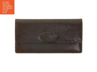 Brun clutch. Firben? Slange?(str. 25 x 13 cm)