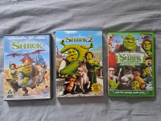 Shrek 1, 2 og 3 DVD