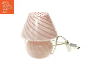 Murano glasbordlampe, lyserød (str. 19 cm)