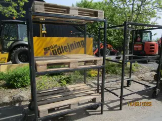 flytbare pallereoler til 3 paller