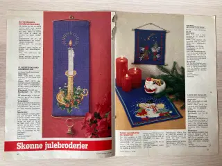 9 julebroderimønstre incl. mønsterark HV 39/1985