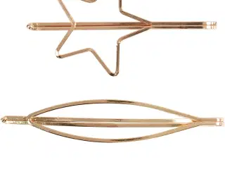 Hårspænder, L: 70 mm, B: 32 mm, forgyldt, 3stk./ 1 pk.
