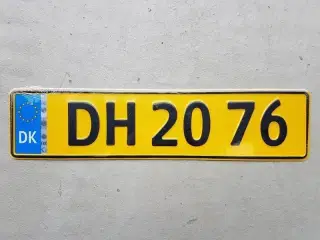 Nr. plade med EU: