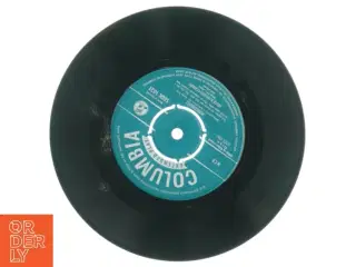 Columbia 45 EP vinylplade med børnesange (str. 18 x 18 cm)