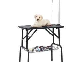 Justerbart hundeplejebord med 1 løkke og kurv