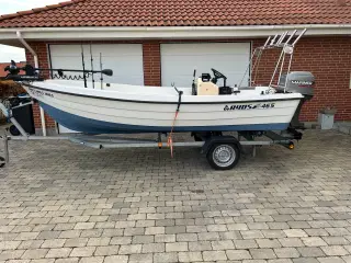 RYDS 465 R med styrepult, Mariner 40 hk + trailer