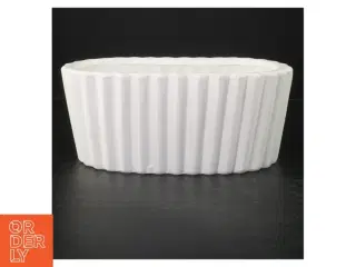 Hvid porcelæns potte (str. 24 cm)