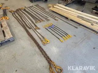 Sjalker med kæder 17 styk