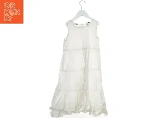 Ærmeløs hvid kjole fra H&M (str. 128)