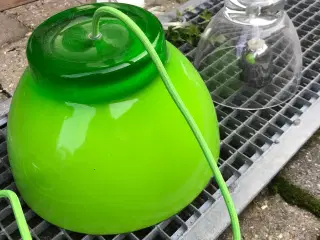 Loftlampe grøn og klar