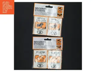 Sikkerhedsklistermærker (str. 8x6 cm)