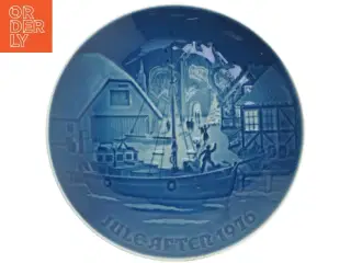 Bing og Grøndahl Juleaftensplatte fra 1976 (str. Ø. 18 cm)