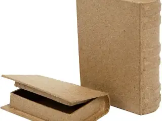 Håndlavede minibøger i papmaché - 2 stk. sæt