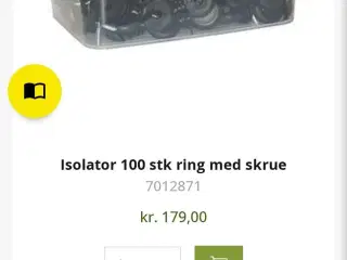 Hegnsisolator - 1 spand sælges