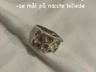 Retro herre ring i sterling sølv