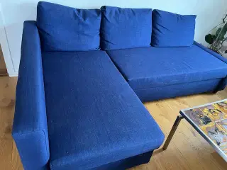 Hjørne sov sofa med dobbelt seng