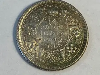 1/4 Rupee India 1942