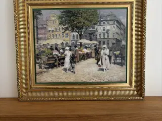Paul Fischer “Højbro Plads set mod Amagertorv"1917