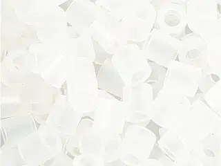 Klar transparente rørperler 5x5 mm - 6000 stk.