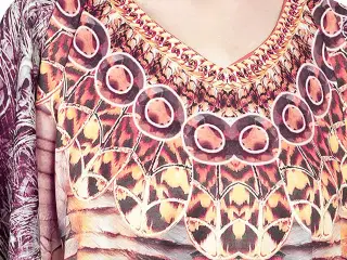 kaftan Boho kjole- afrikansk look- plus størrelse.