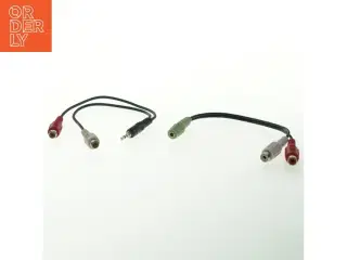 3,5 mm jack til 2 x RCA-adapterkabel (str. 25 cm)