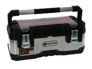 Tactix Heavy Duty Stainless Steel and Plastic Tool Box