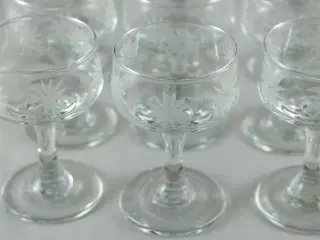 Blomstrede vintageglas