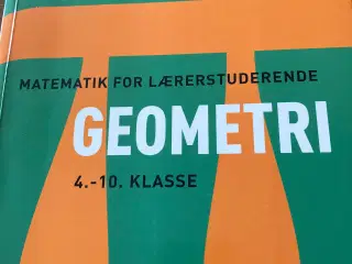 Matematik for lærerstuderende geometri