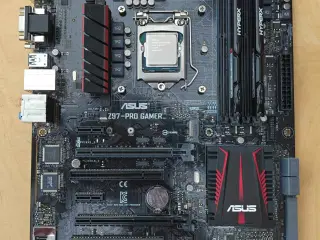 CPU+Bundkort+Ram+Køler
