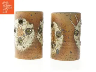 Keramiske lampeskærme (str. 19 cm. og 19,5 cm)