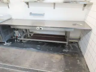 El hæve/sænke rustfri bord
