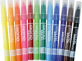 GIOTTO Stoftusch, streg 4 mm, ass. farver, 12stk./ 1 pk.