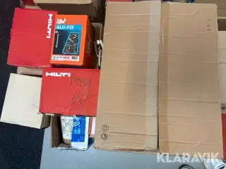 LOT: bolte, møtrikker, popnitter, og diverse Hilti Og Andre