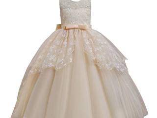 WAC Elegant prinsesse festkjole - Champagne