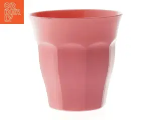 Pink plastikkop (str. Ø. 9 cm. længde. 9 cm)